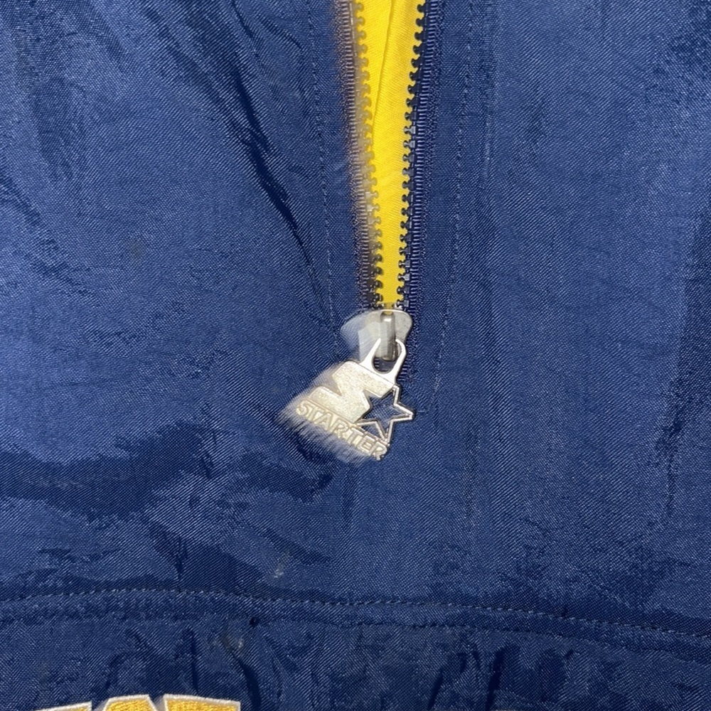 West Virginia Mountaineers Starter 90s Pullover Kangaroo Pocket VINTAGE- RARE sm - Picture 8 of 10